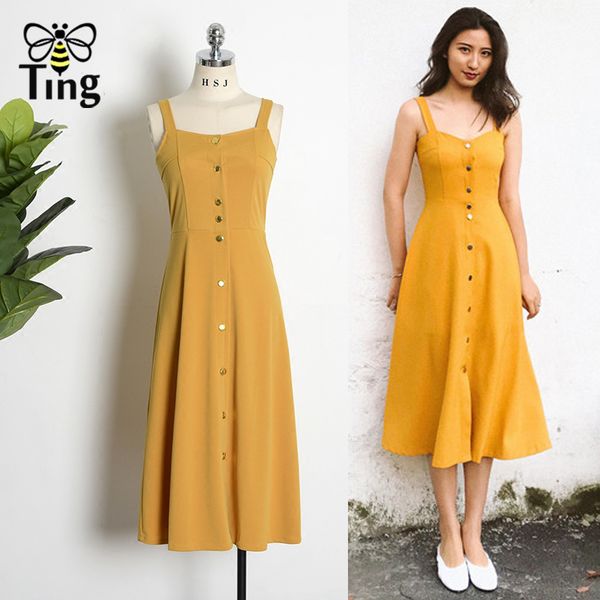 vintage strap midi dress women elegant square collar single breasted a line party es summer casual streetwear 210513, Black;gray
vintage strap midi dress women elegant square collar single breasted a line party es summer casual streetwear 210513, Black;gray