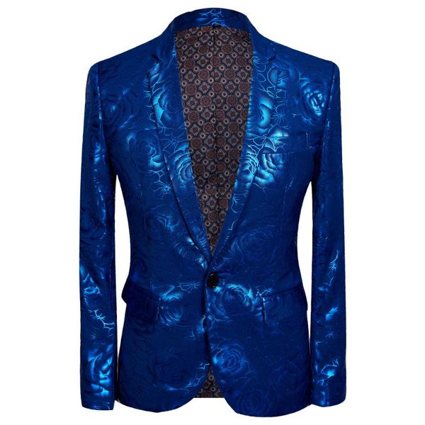 men's suits & blazers sapphire blue floral gilding suit jacket men 2021 stage party weeding tuxedo blazer terno masculino, White;black
men's suits & blazers sapphire blue floral gilding suit jacket men 2021 stage party weeding tuxedo blazer terno masculino, White;black