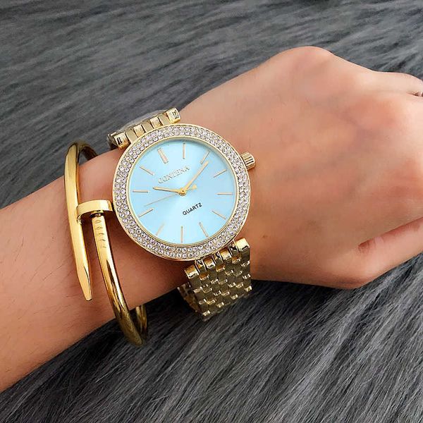 contena luxury watch women es fashion gold women's es ladies clock reloj mujer relogio feminino 210616, Slivery;brown
contena luxury watch women es fashion gold women's es ladies clock reloj mujer relogio feminino 210616, Slivery;brown