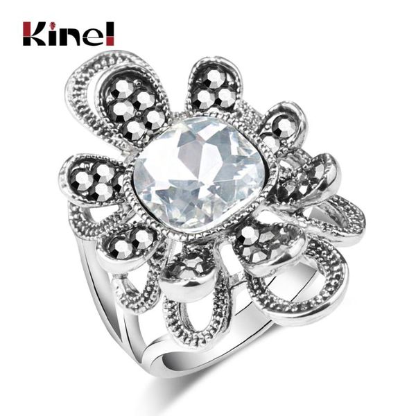wedding rings kinel fashion austria crystal flower ring silver color engagement cubic zirconia finger for women vintage jewelry, Slivery;golden
wedding rings kinel fashion austria crystal flower ring silver color engagement cubic zirconia finger for women vintage jewelry, Slivery;golden