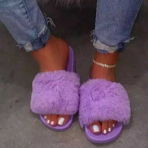 arrivals comfortable fluffy fur women slippers flat with slides shoes flip flips for big size 43, Black
arrivals comfortable fluffy fur women slippers flat with slides shoes flip flips for big size 43, Black