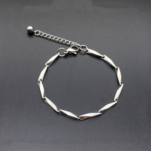 link, chain korean style geometric stainless steel bracelet & bangle adjustable simple thin bracelets woman jewelry party gifts 18cm, Black
link, chain korean style geometric stainless steel bracelet & bangle adjustable simple thin bracelets woman jewelry party gifts 18cm, Black