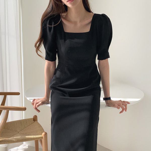 neploe square collar long sleeve temperament dress women high waist hip a line slim vestido spring solid robe all match 210427, Black;gray
neploe square collar long sleeve temperament dress women high waist hip a line slim vestido spring solid robe all match 210427, Black;gray