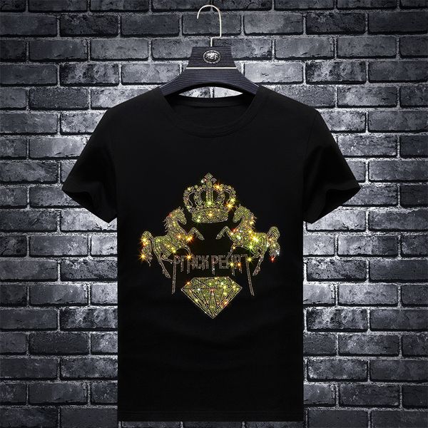 fashion t shirt 2021 ou zhan chao brand social lad ironing men's modal short sleeve slim thin half trend, White;black
fashion t shirt 2021 ou zhan chao brand social lad ironing men's modal short sleeve slim thin half trend, White;black
