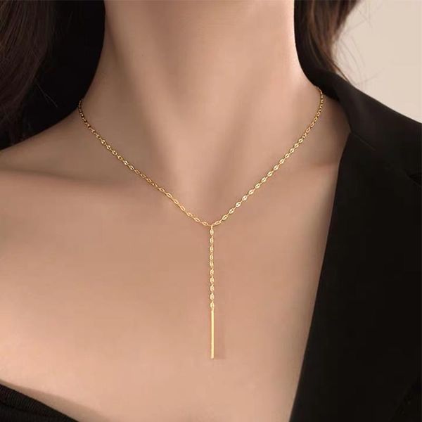 chains fashion simple strip geometric rectangular stainless steel necklace clavicle chain men and women banquet jewelry gifts, Silver
chains fashion simple strip geometric rectangular stainless steel necklace clavicle chain men and women banquet jewelry gifts, Silver