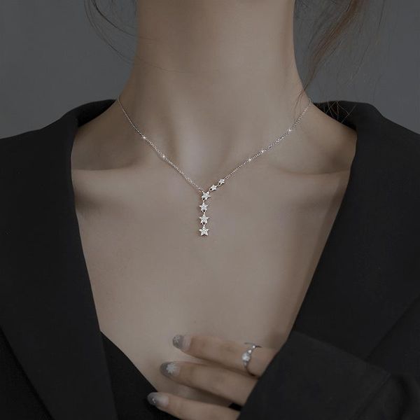 chains 925 sterling silver star necklace light luxury niche female clavicle chain design simple fashion jewelry
chains 925 sterling silver star necklace light luxury niche female clavicle chain design simple fashion jewelry