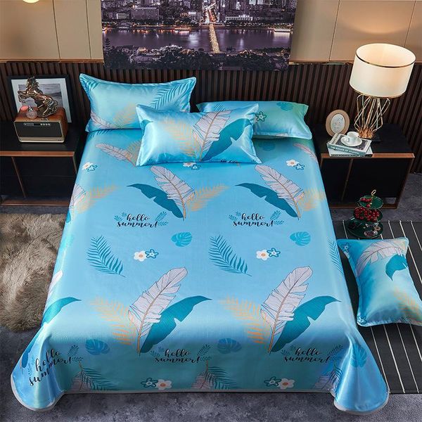 bedding sets summer ice silk fabric breathable bed sheet washable machine wash folding three pieces household mat
bedding sets summer ice silk fabric breathable bed sheet washable machine wash folding three pieces household mat
