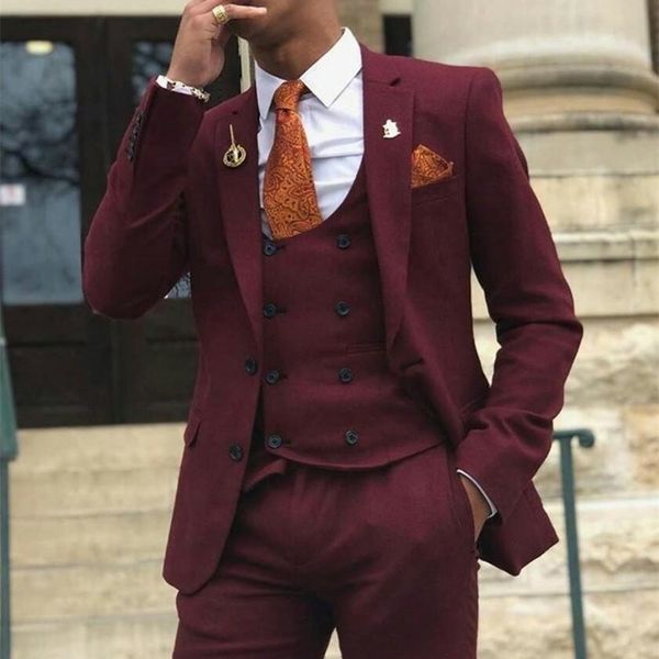 men's suits & blazers burgundy bride smoking notch lapela pattern of marriage 3 suitable piece terno suit business (jacket + pants tie, White;black
men's suits & blazers burgundy bride smoking notch lapela pattern of marriage 3 suitable piece terno suit business (jacket + pants tie, White;black