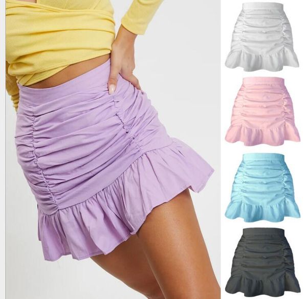 skirts europe and american solid color pleated ruffled zipper skirt high waist bag hip fishtail, Black
skirts europe and american solid color pleated ruffled zipper skirt high waist bag hip fishtail, Black