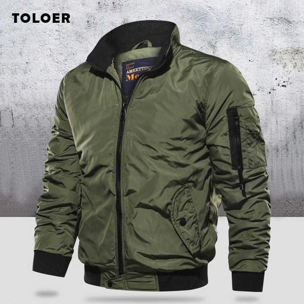 military jacket men's slim bomber jacket aurumn winter men outerwear casual long sleeve jackes and coats mens clothing plus size 210927, Black;brown
military jacket men's slim bomber jacket aurumn winter men outerwear casual long sleeve jackes and coats mens clothing plus size 210927, Black;brown