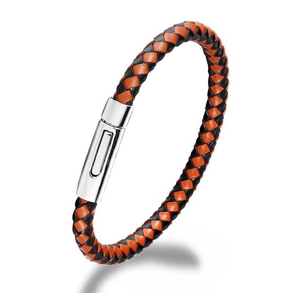 charm bracelets style leather rope woven bracelet stainless steel magnetic buckle real lovers, Golden;silver
charm bracelets style leather rope woven bracelet stainless steel magnetic buckle real lovers, Golden;silver