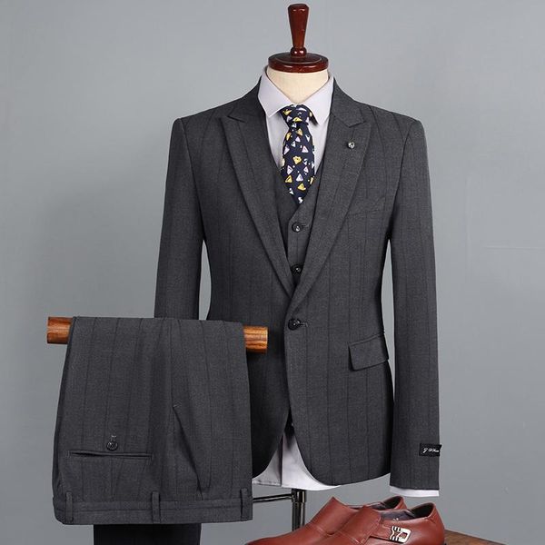 men's suits & blazers oimgsuit suit three-piece korean version of the slim small professional formal wear man groom wedding dress, White;black
men's suits & blazers oimgsuit suit three-piece korean version of the slim small professional formal wear man groom wedding dress, White;black