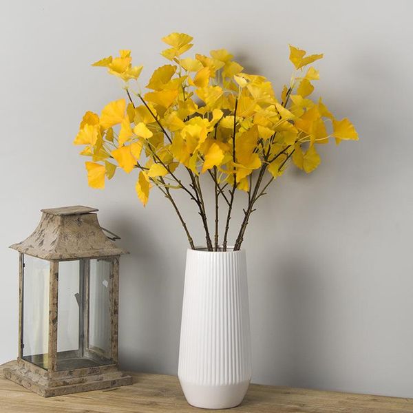 artificial ginkgo plants silk biloba fake autumn leaf plant flower european style flavor wedding decoration decorative flowers & wreaths
artificial ginkgo plants silk biloba fake autumn leaf plant flower european style flavor wedding decoration decorative flowers & wreaths