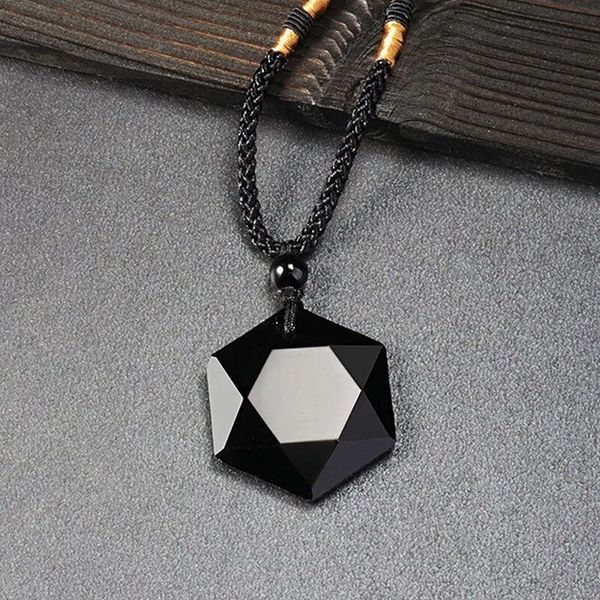pendant necklaces natural black obsidian onyx necklace lucky amulets for men and women with rope chain, Silver
pendant necklaces natural black obsidian onyx necklace lucky amulets for men and women with rope chain, Silver