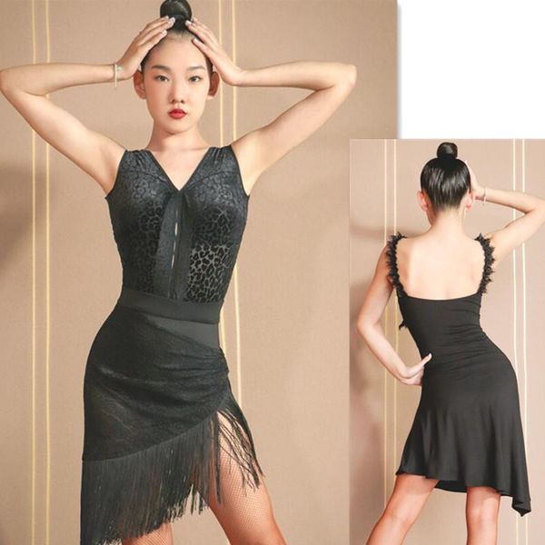 stage wear summer women latin dress skirt cha samba leopard leotard blouse dance training 730, Black;red
stage wear summer women latin dress skirt cha samba leopard leotard blouse dance training 730, Black;red