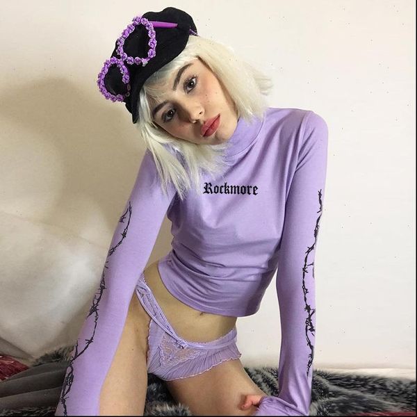 women t shirt fall print navel bare crop basic tees long sleeved slim fit turtleneck cotton tee, White
women t shirt fall print navel bare crop basic tees long sleeved slim fit turtleneck cotton tee, White