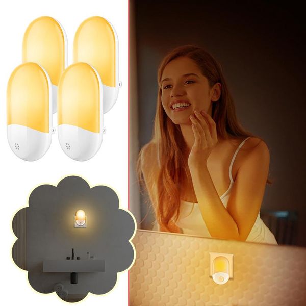 party favor 4pcs ac100-240v light-sensitive led night light 2500-2700 k gl 5528 plug-in bedside smart home sensor for
party favor 4pcs ac100-240v light-sensitive led night light 2500-2700 k gl 5528 plug-in bedside smart home sensor for