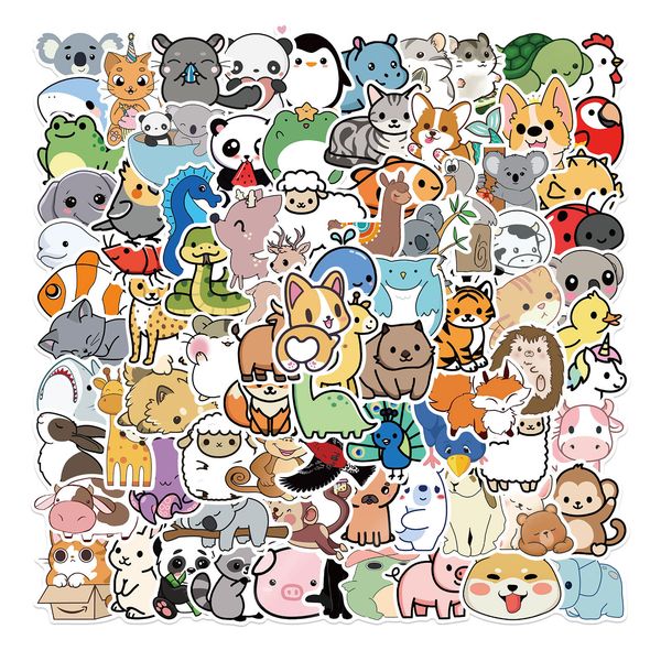 100pcs/lot wholesale cute animals stickers waterproof no-duplicate sticker kids toys for helmet skateboard luggage notebook water bottle lap
100pcs/lot wholesale cute animals stickers waterproof no-duplicate sticker kids toys for helmet skateboard luggage notebook water bottle lap