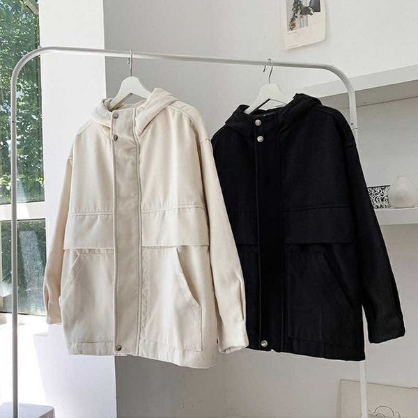 japanese jacket casual vintage couple loose long-sleeved ulzzang solid color plus size punk harajuku ins female hooded 210608, Black;brown
japanese jacket casual vintage couple loose long-sleeved ulzzang solid color plus size punk harajuku ins female hooded 210608, Black;brown