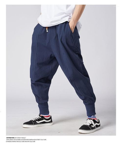 men's pants mrgb 2021 cotton linen jogger men streetwear casual harem trouser summer cool oversized clothing, Black
men's pants mrgb 2021 cotton linen jogger men streetwear casual harem trouser summer cool oversized clothing, Black