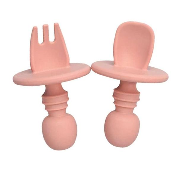 party favor baby forks and spoons, silicone training utensils, self-feeding easy-to-grip toddlers, weaning supplies
party favor baby forks and spoons, silicone training utensils, self-feeding easy-to-grip toddlers, weaning supplies