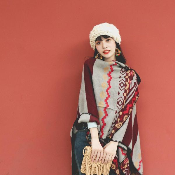 scarves autumn and winter 2021 bohemian ethnic wind geometric print travel holiday warm shawl scarf, Blue;gray
scarves autumn and winter 2021 bohemian ethnic wind geometric print travel holiday warm shawl scarf, Blue;gray