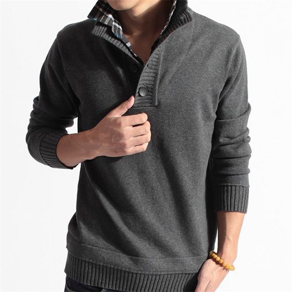 men's clothing winter solid color sweater long sleeve fake two pieces soft handfeel holiday stylish sweater blouse 210820, White;black
men's clothing winter solid color sweater long sleeve fake two pieces soft handfeel holiday stylish sweater blouse 210820, White;black