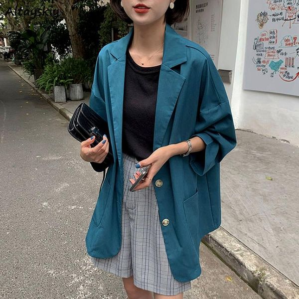 blazers women notched solid loose casual all-match stylish korean style elegant large size simple chic streetwear clothing lady women's, White;black
blazers women notched solid loose casual all-match stylish korean style elegant large size simple chic streetwear clothing lady women's, White;black