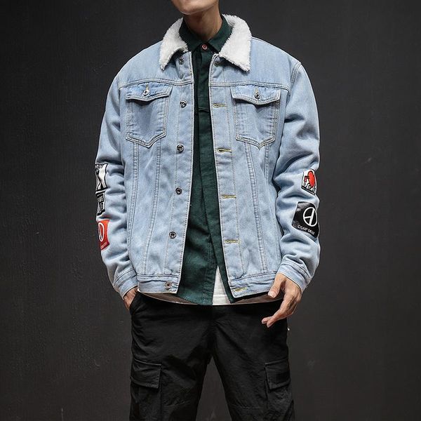 men's jackets 2021 autumn winter mens denim jacket single breasted fleece thicken outerwear casual cowboy jean coats plus size m-4xl 5x, Black;brown
men's jackets 2021 autumn winter mens denim jacket single breasted fleece thicken outerwear casual cowboy jean coats plus size m-4xl 5x, Black;brown