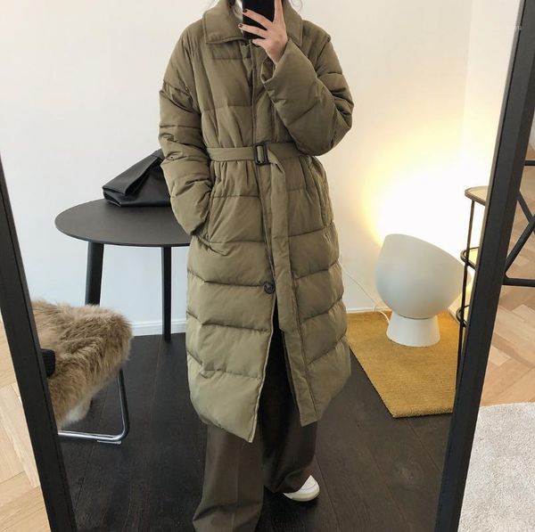 women's down & parkas 2021 winter women coat thick warm long casual loose single-breasted coats femme padded jacket belt streetwear, Black
women's down & parkas 2021 winter women coat thick warm long casual loose single-breasted coats femme padded jacket belt streetwear, Black