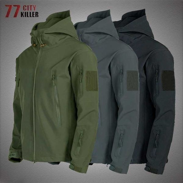 military shark skin soft shell jackets men tactical windproof waterproof jacket men army combat mens hooded bomber coats 211126, Black;brown
military shark skin soft shell jackets men tactical windproof waterproof jacket men army combat mens hooded bomber coats 211126, Black;brown