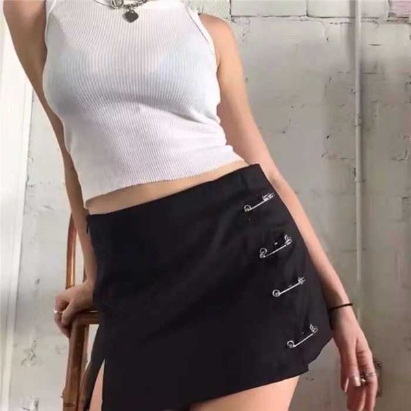 streetwear mini skirt women side split brooch high waist side zipper short skirt female a-line slim hip camo skirts 210708, Black
streetwear mini skirt women side split brooch high waist side zipper short skirt female a-line slim hip camo skirts 210708, Black