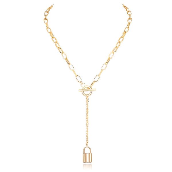 personalized metal lock-shaped pendant necklaces female wild otbar geometric clavicle chain fashion y-shaped single-layer necklace jewelry g, Silver
personalized metal lock-shaped pendant necklaces female wild otbar geometric clavicle chain fashion y-shaped single-layer necklace jewelry g, Silver