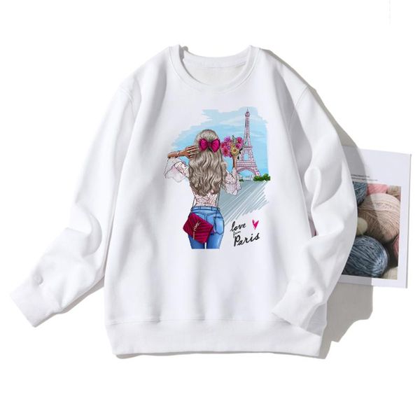 women's hoodies & sweatshirts france vogue young women style aesthetic lady streetwear high street long sleeve european casual, Black
women's hoodies & sweatshirts france vogue young women style aesthetic lady streetwear high street long sleeve european casual, Black