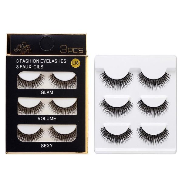 false eyelashes mink hair 3 pairs thick soft natural handmade eyelash extension fake lashes makeup maquiagem
false eyelashes mink hair 3 pairs thick soft natural handmade eyelash extension fake lashes makeup maquiagem