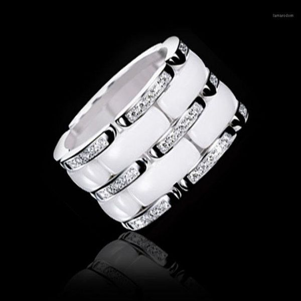 star 2019 ring man woman strap-style ceramic couple index finger ring couple stainless steel punk street1, Golden;silver
star 2019 ring man woman strap-style ceramic couple index finger ring couple stainless steel punk street1, Golden;silver