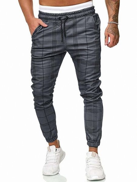 men plaid drawstring waist sweatpants a3uh#, Black
men plaid drawstring waist sweatpants a3uh#, Black