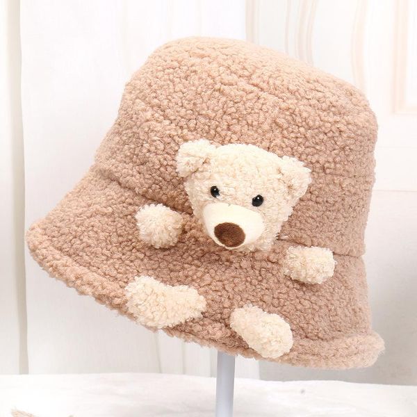 wide brim hats cute bear doll lamb wool fisherman hat female winter cartoon solid color plush basin warm outdoor antie, Blue;gray
wide brim hats cute bear doll lamb wool fisherman hat female winter cartoon solid color plush basin warm outdoor antie, Blue;gray