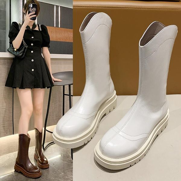 boots 2021 fashion women's thick-soled increased slimming mid-tube versatile and comfortable platform, Black
boots 2021 fashion women's thick-soled increased slimming mid-tube versatile and comfortable platform, Black
