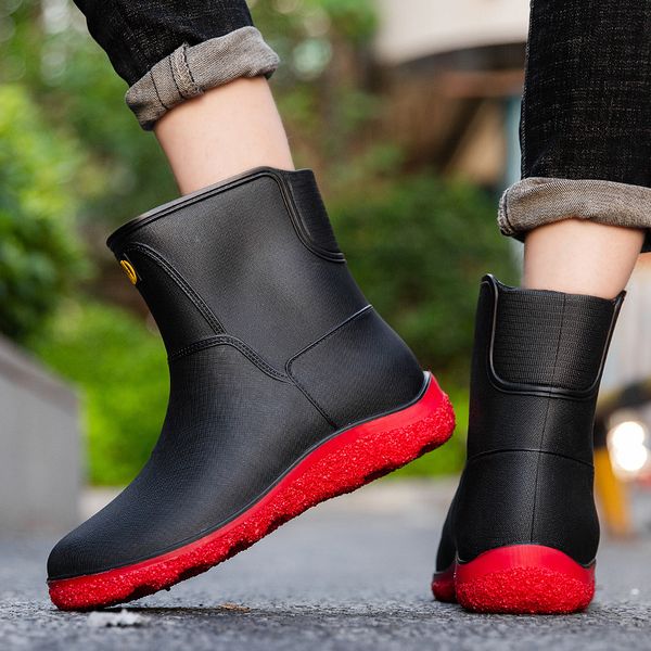 men rain boots man chelsea boots male ankle boots men casual men rubber rain shoes waterproof selling style 896, Black
men rain boots man chelsea boots male ankle boots men casual men rubber rain shoes waterproof selling style 896, Black