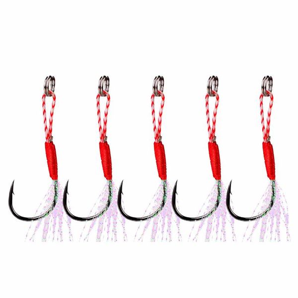fishing hooks 5pcs set single double carp hook with thread feather roped sea fishinhook tackle for
fishing hooks 5pcs set single double carp hook with thread feather roped sea fishinhook tackle for