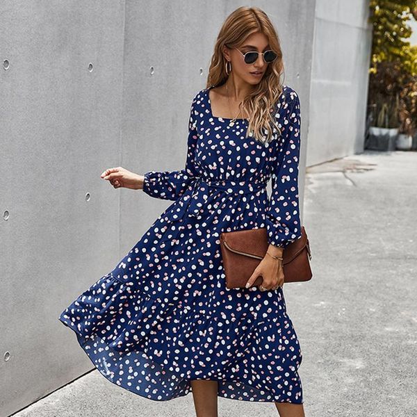 casual dresses ladies vintage autumn winter long dress women sleeve elegant polka dot print loose party female vestidos, Black;gray
casual dresses ladies vintage autumn winter long dress women sleeve elegant polka dot print loose party female vestidos, Black;gray