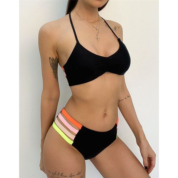 new knotted mid waist halter bikini women swimwear female swimsuit two-pieces bikini set splicing bather bathing suit swim k2861
new knotted mid waist halter bikini women swimwear female swimsuit two-pieces bikini set splicing bather bathing suit swim k2861