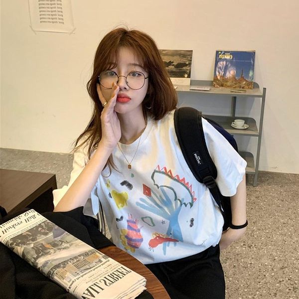 women's t-shirt 2021 t shirt women tshirt loose print white short sleeve girls woman generation
women's t-shirt 2021 t shirt women tshirt loose print white short sleeve girls woman generation