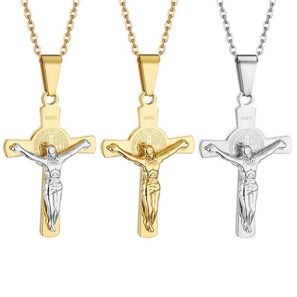pendant necklaces vintage cross inri jesus crucifix pendant&necklaces men christian link chain fashion jewelry gold silver color necklace
pendant necklaces vintage cross inri jesus crucifix pendant&necklaces men christian link chain fashion jewelry gold silver color necklace