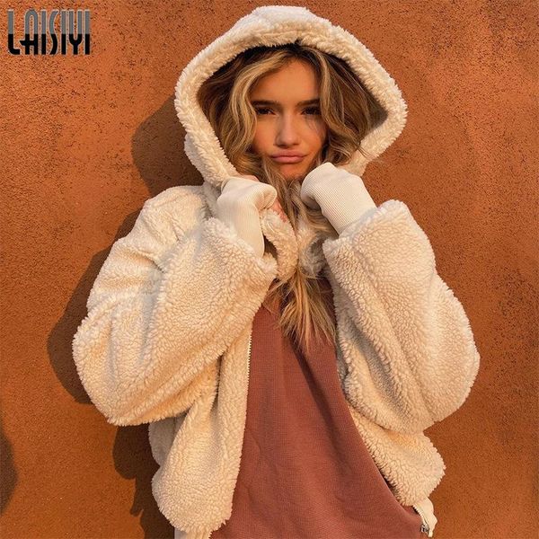 lambswool zip up hooded long sleeve coat women velvet keep warm solid jackets for winter thickening fashion outerwear women's, Black;brown
lambswool zip up hooded long sleeve coat women velvet keep warm solid jackets for winter thickening fashion outerwear women's, Black;brown