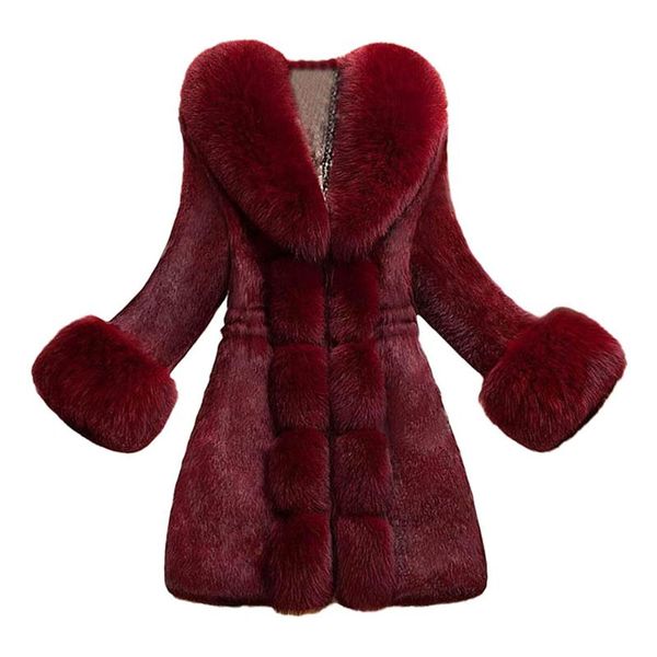 women's fur & faux women coat black winter fashion long artifical trench woman warm fake coats female ladies 
women's fur & faux women coat black winter fashion long artifical trench woman warm fake coats female ladies