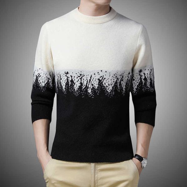 pullover men winter o-neck sweater striped knittwear mens casual slim fit pull sweaters men patchwork homme knitwear 210603, White;black
pullover men winter o-neck sweater striped knittwear mens casual slim fit pull sweaters men patchwork homme knitwear 210603, White;black