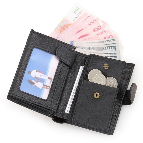 wallets button fabala simple multiple card slots genuine leather durable wallet soft, Red;black
wallets button fabala simple multiple card slots genuine leather durable wallet soft, Red;black