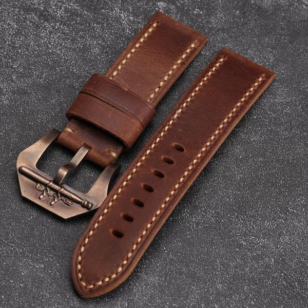watch bands submarine shaped bronze buckle 22 24 26mm suitable for leather strap men's handmade first layer bracelet, Black;brown
watch bands submarine shaped bronze buckle 22 24 26mm suitable for leather strap men's handmade first layer bracelet, Black;brown